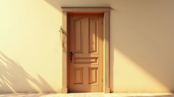 Isoler une vieille porte d'entrée en bois pour plus de confort