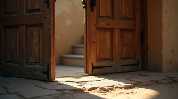 Isoler une vieille porte d'entrée en bois pour plus de confort